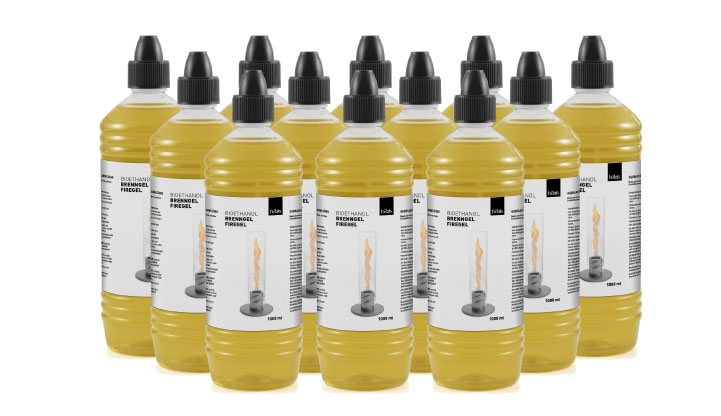 ホーファッツ SPIN専用 バイオエタノールボトル 1L（12本セット