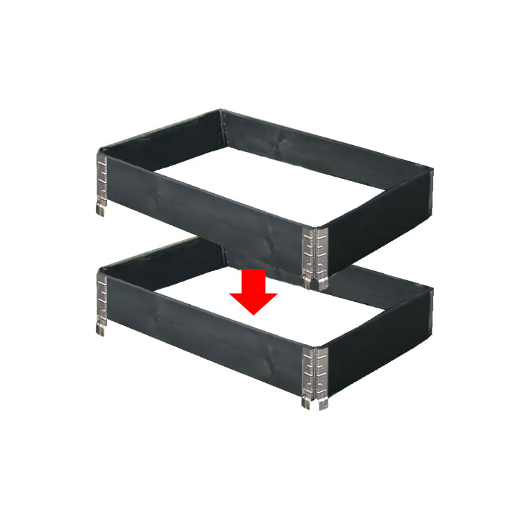 ガーデンボックス 1200×800 ブラック 日本製 花壇 プランター 家庭菜園 野菜 砂場 レイズドベッド ガーデン DIY a+design ガーデンボックス | エープラス